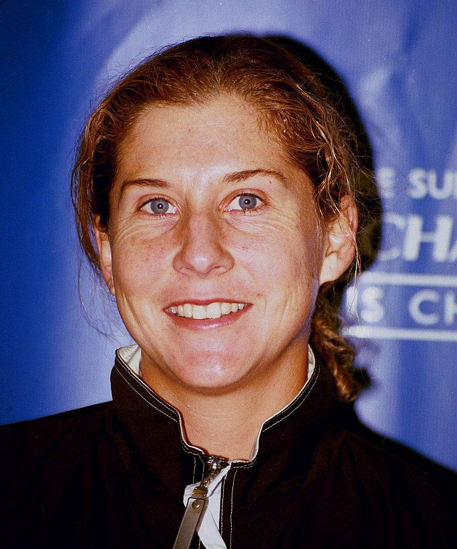 Monica Seles Smiling Background