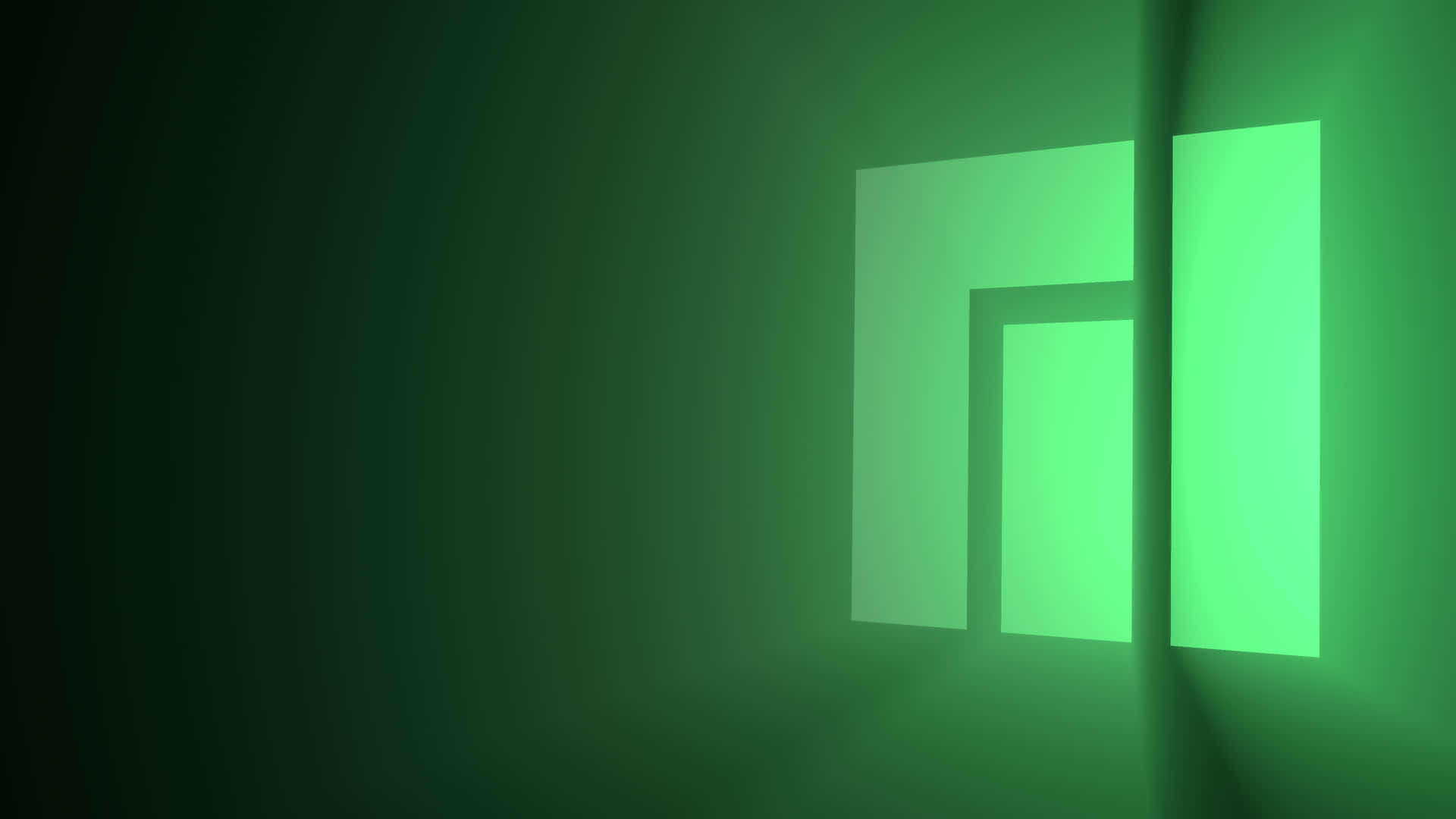 Monjaro Glowing Green Logo Background