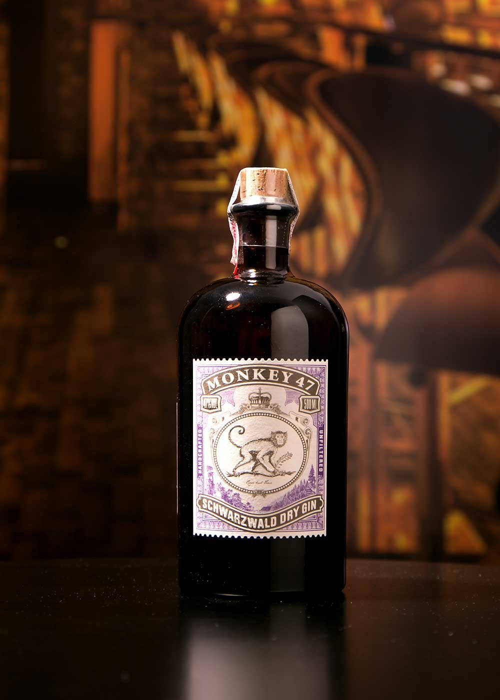 Monkey 47 Gin Schwarzwald Dry Background