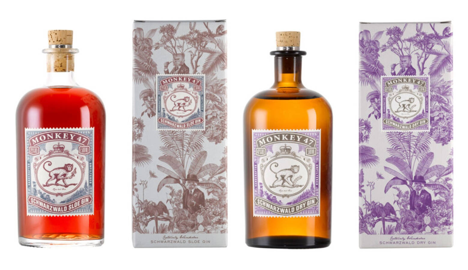 Monkey 47 Sloe Gin Schwarzwald Dry Background