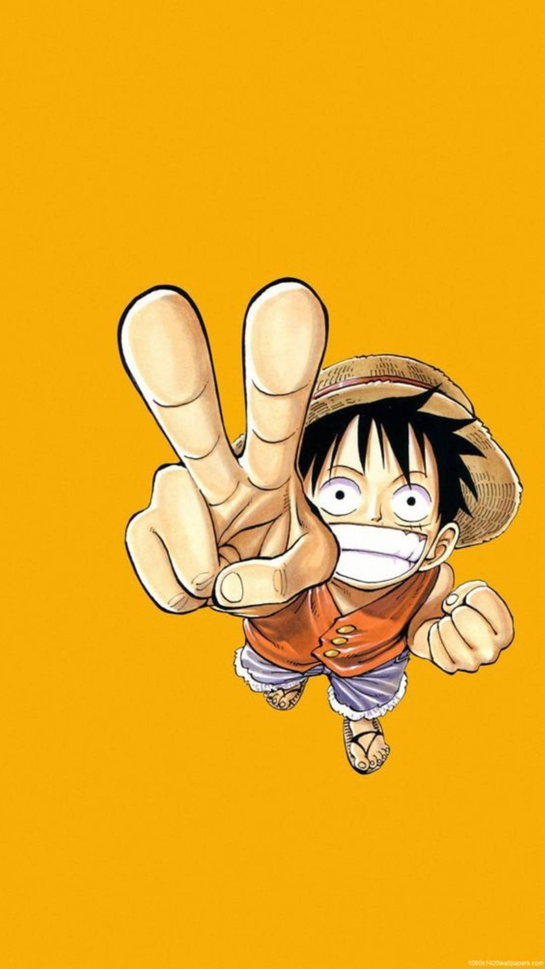 Monkey D Luffy Peace Sign