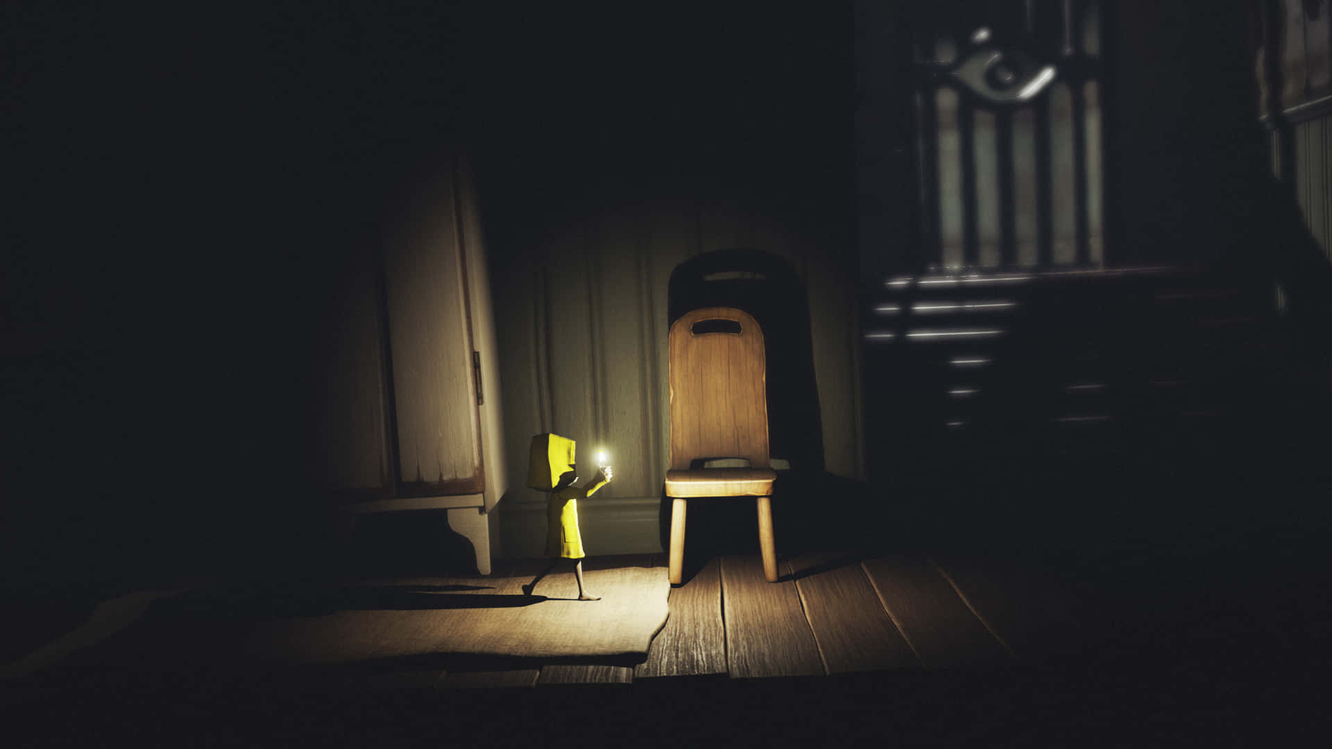 Mono Holding A Light In Little Nightmares 4k Background