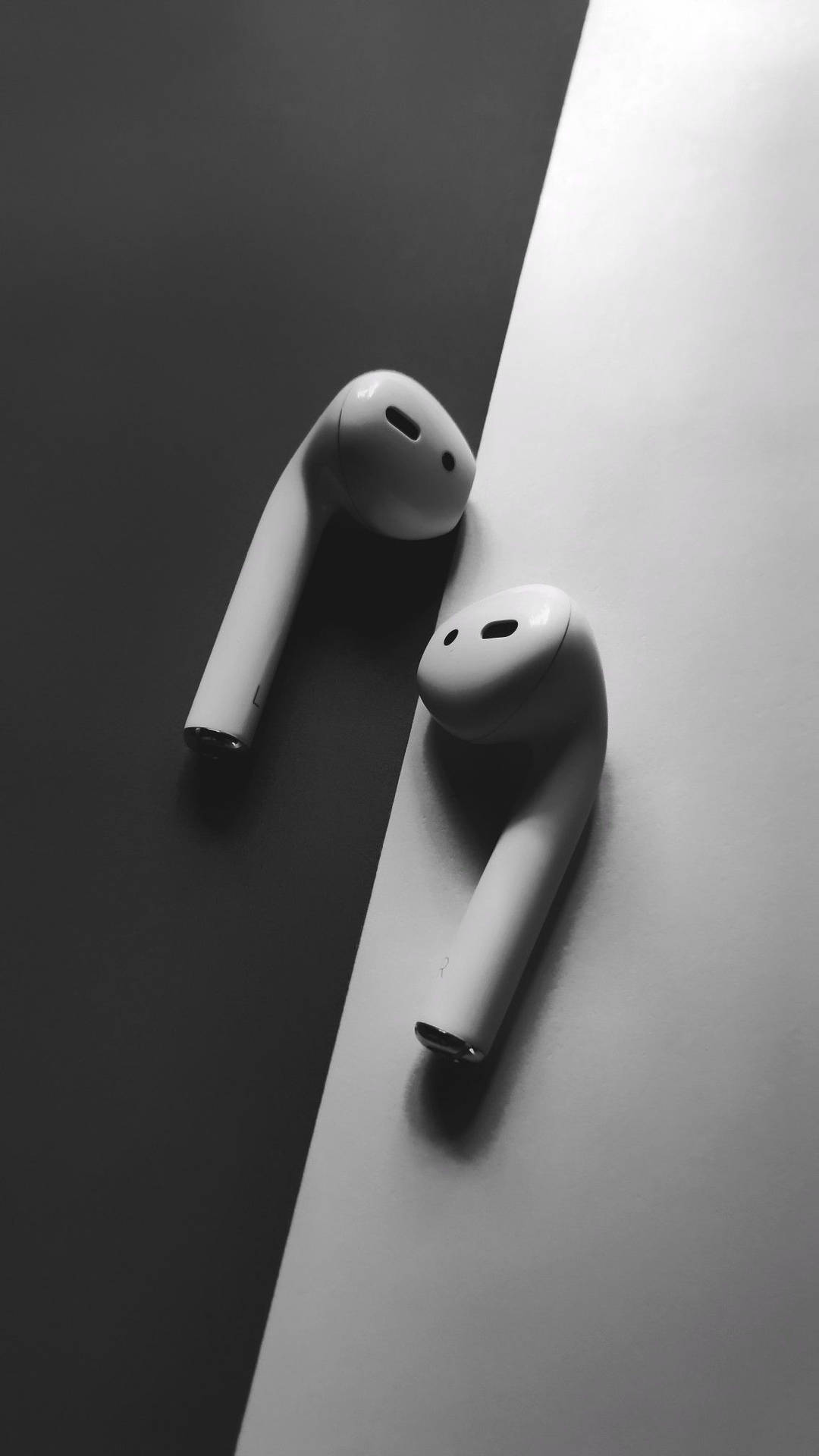 Monochromatic Apple Airpods Background