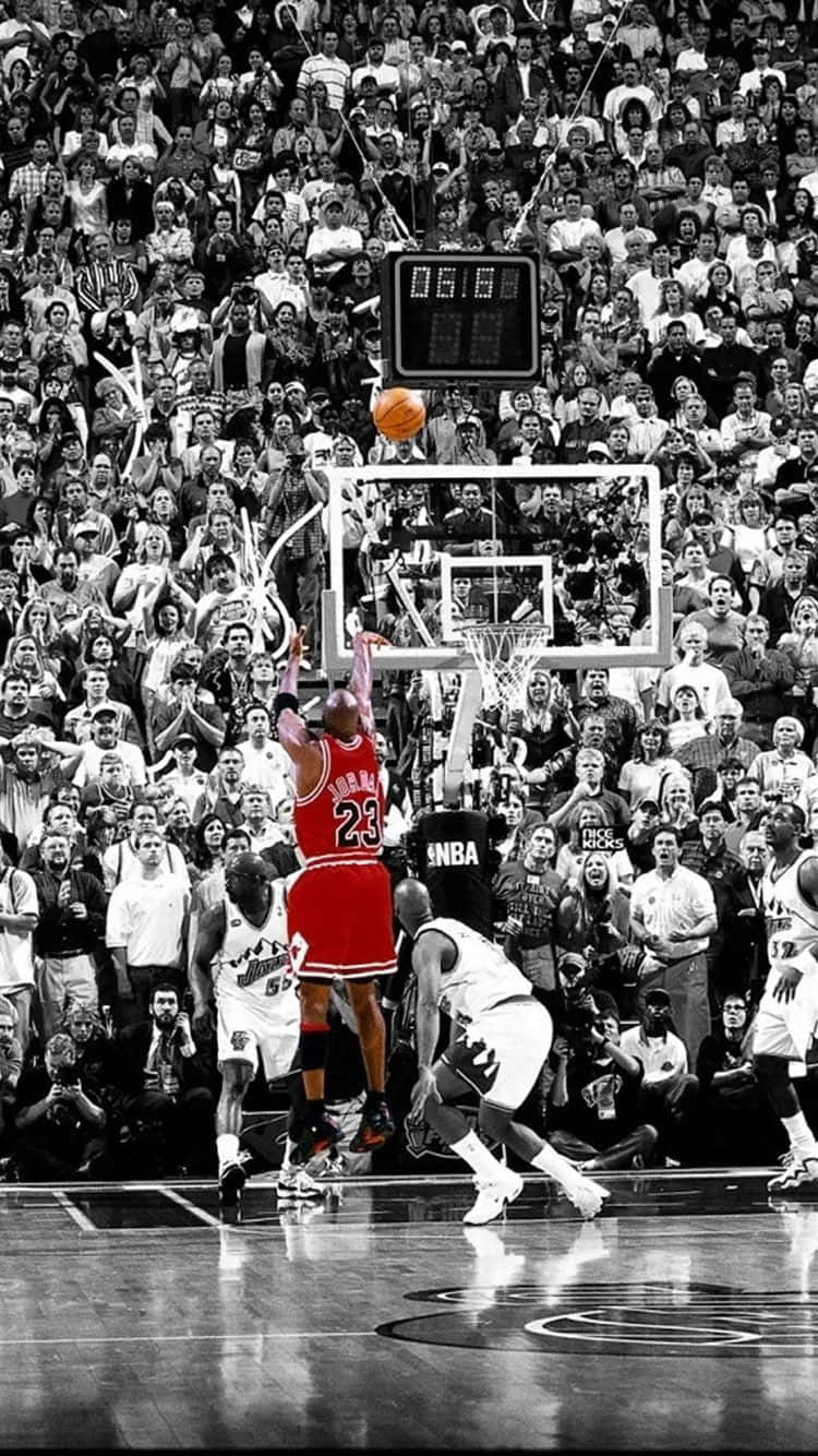 Monochromatic Basketball Michael Jordan Background