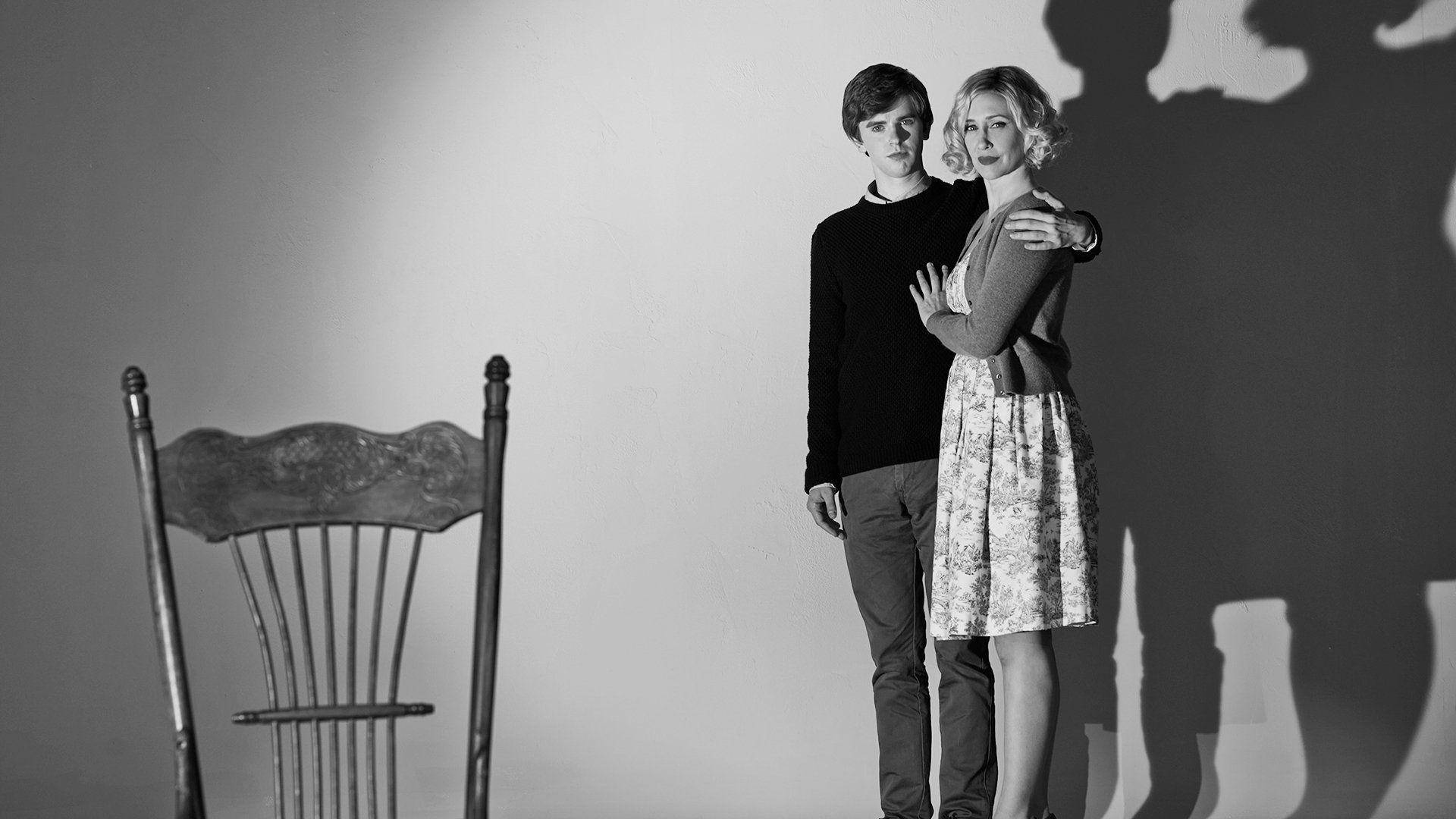 Monochromatic Bates Motel Characters Norma And Norman