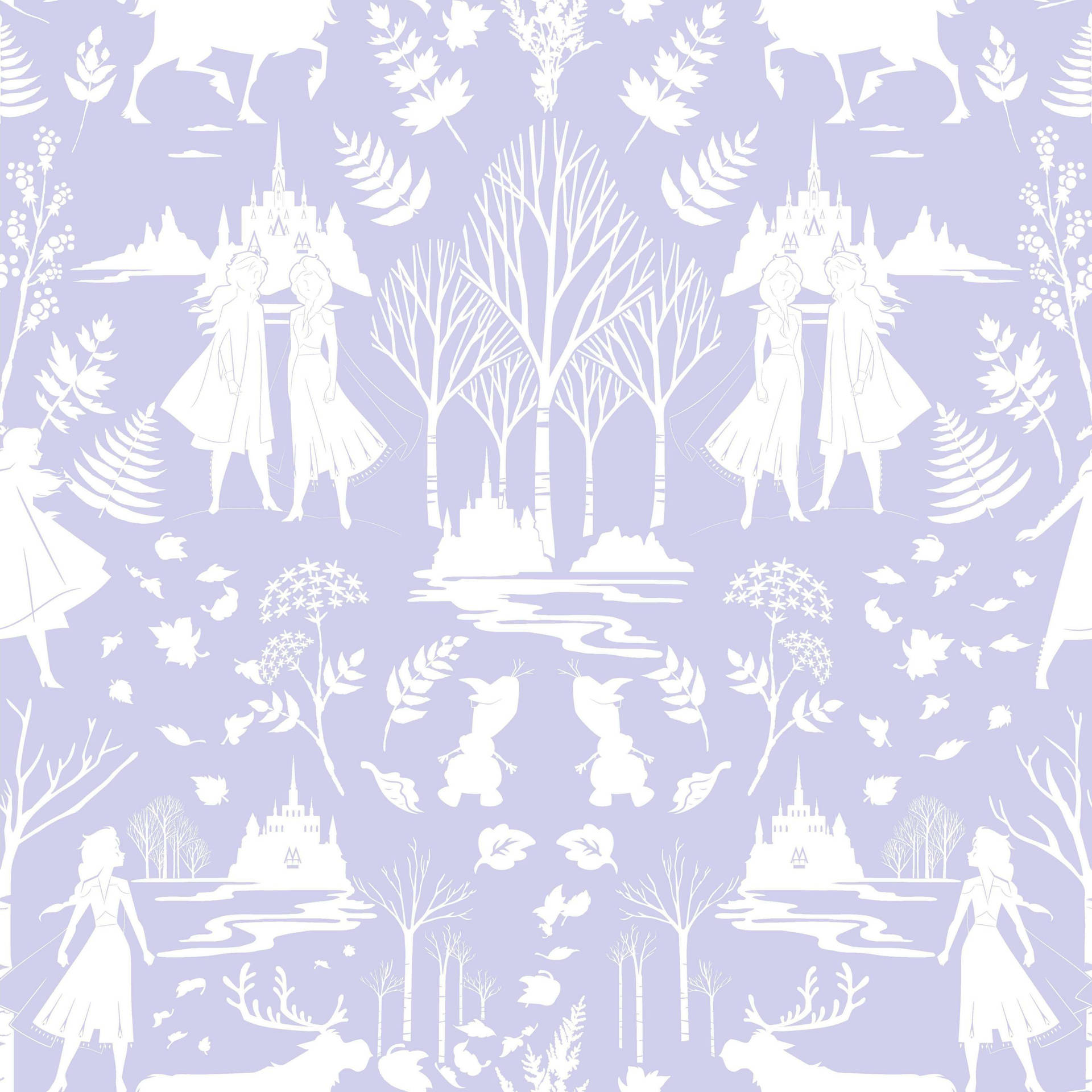 Monochromatic Disney Pattern Background