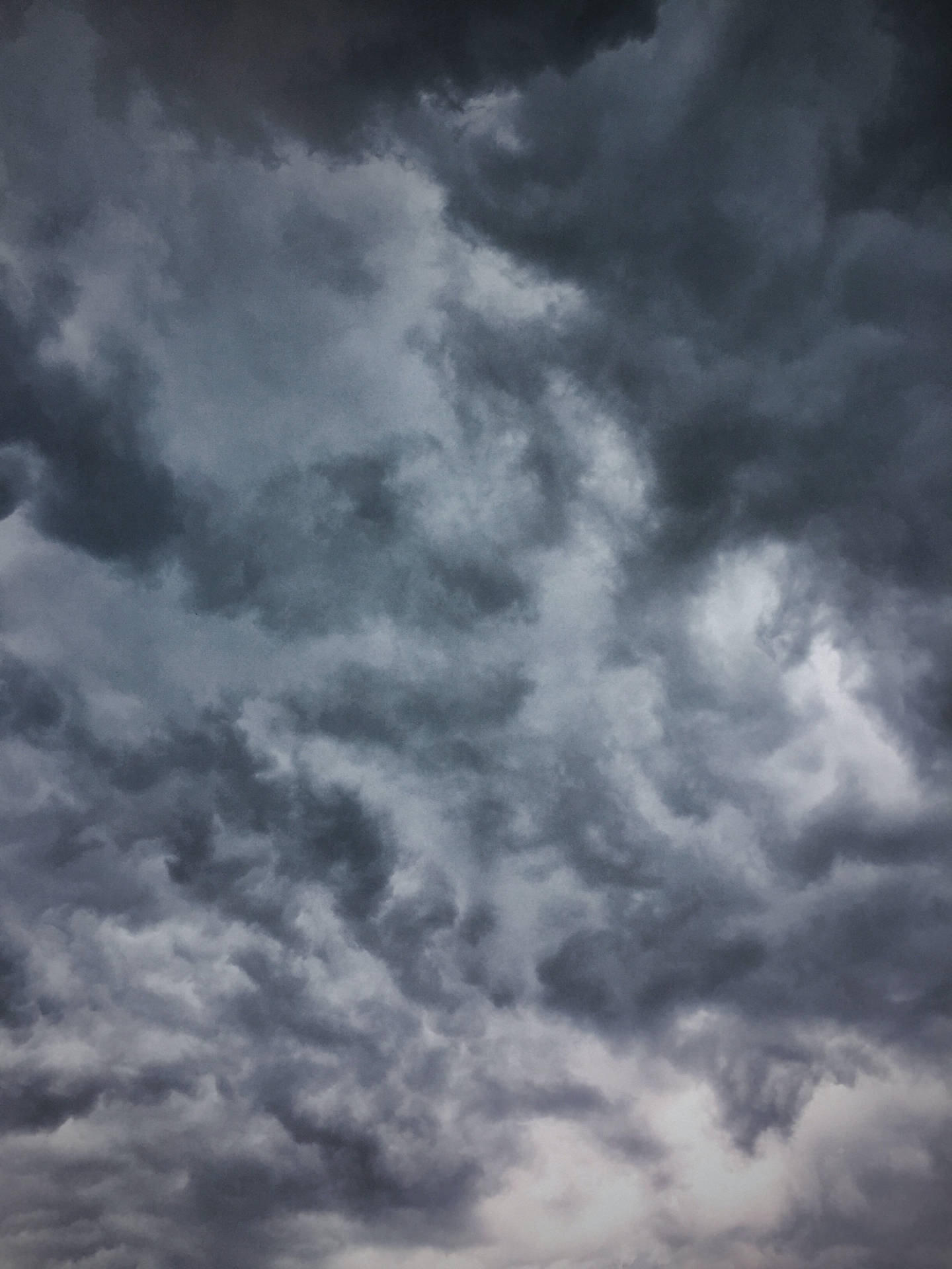 Monochromatic Dull Gray Cloudy Sky Background