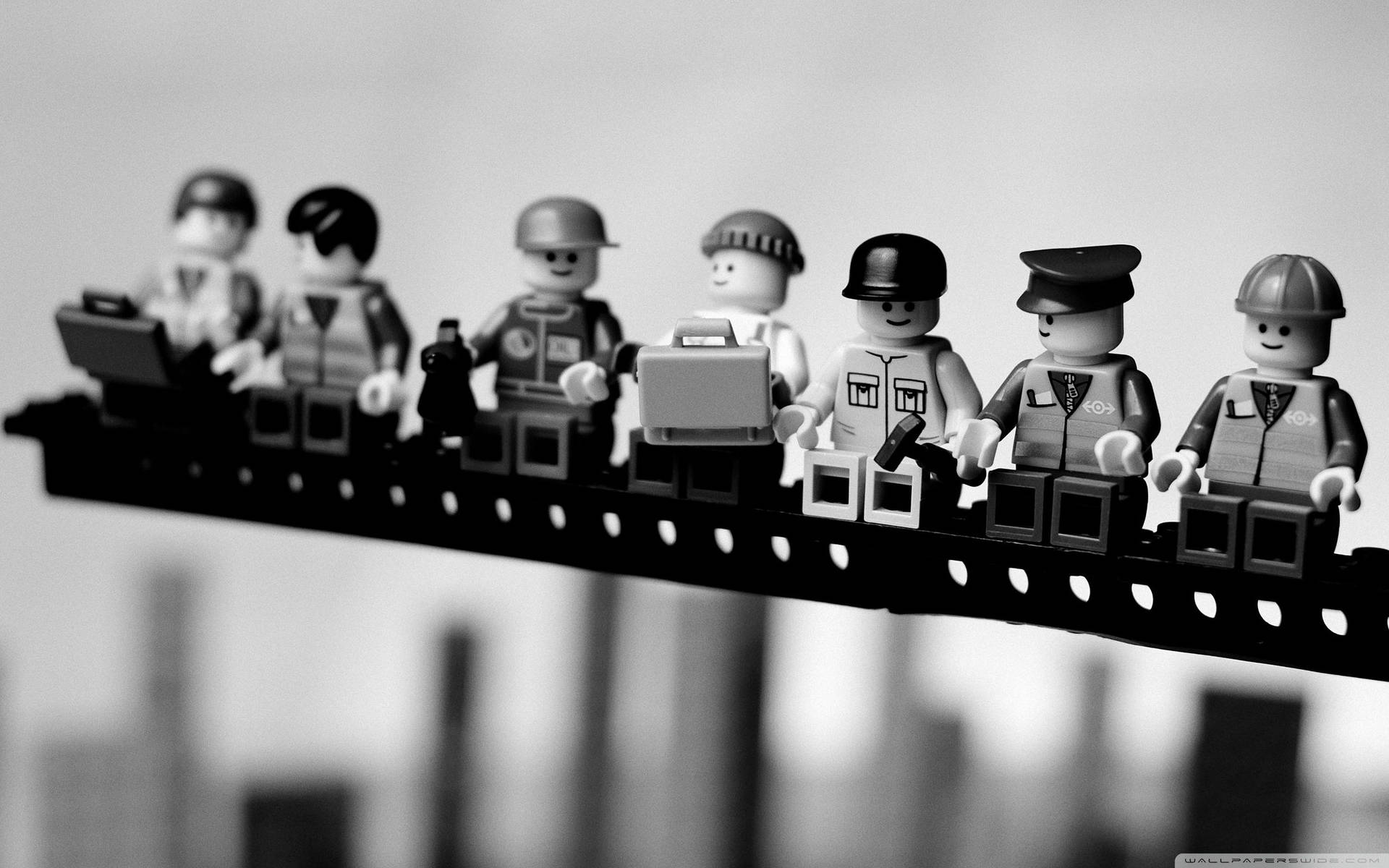 Monochromatic Lego Workers Background