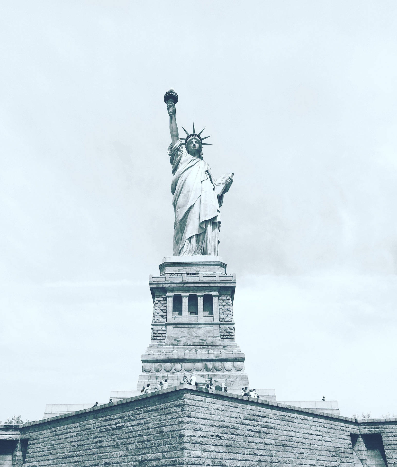 Monochromatic Statue Of Liberty