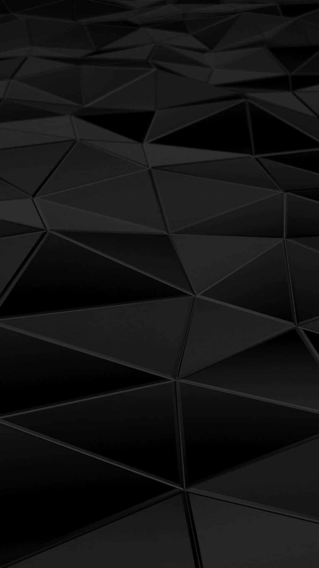 Monochrome 3d Triangle Pattern Background