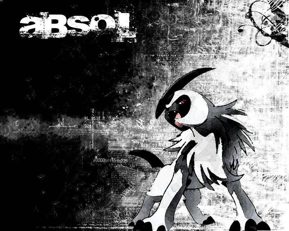 Monochrome Absol Background