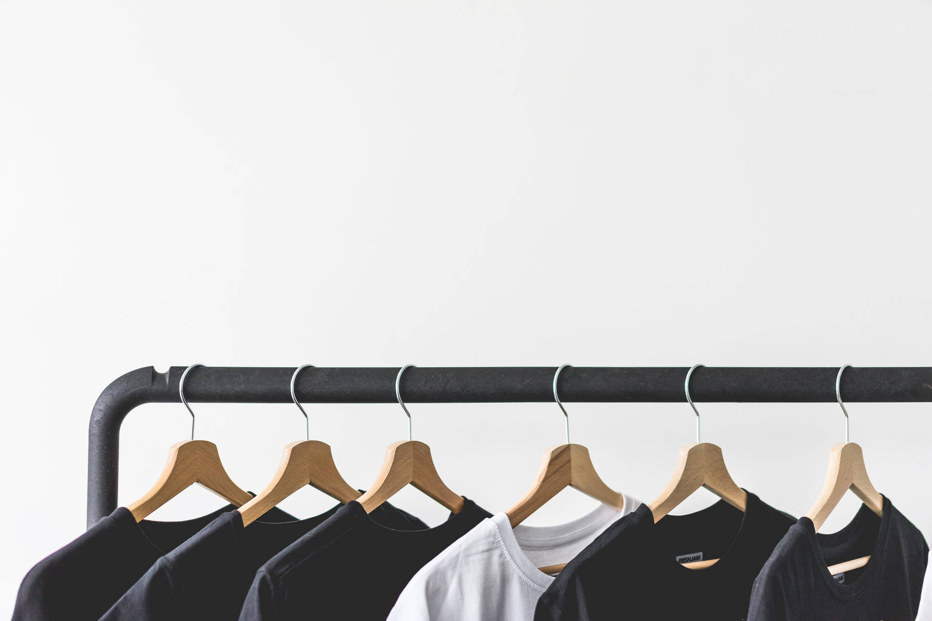 Monochrome Black Clothes Rack