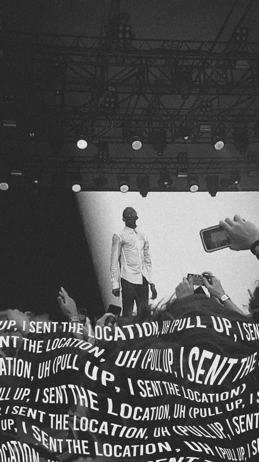 Monochrome Carti Pfp With Song Lyrics Background