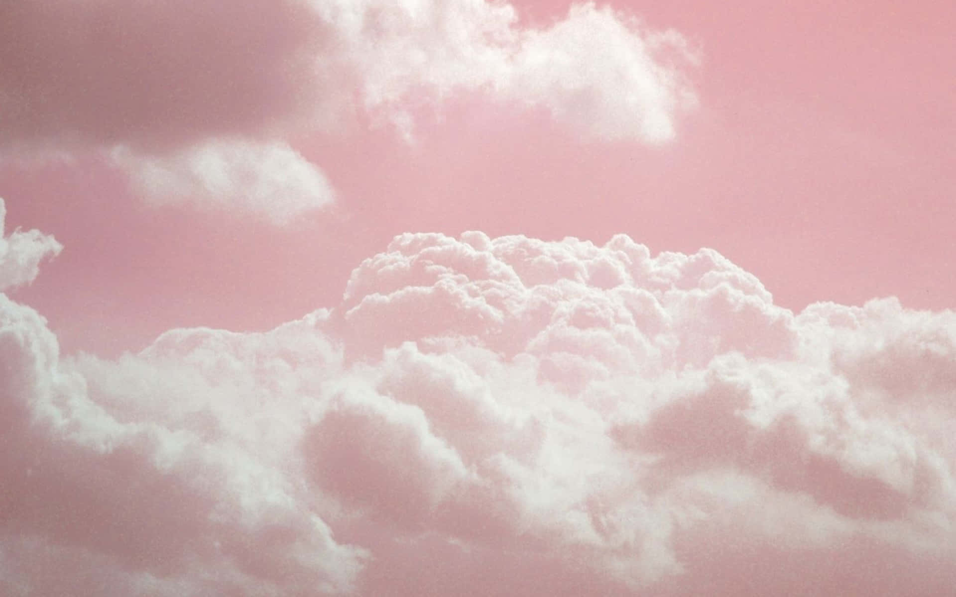 Monochrome Cloudscape Desktop Pink Aesthetic