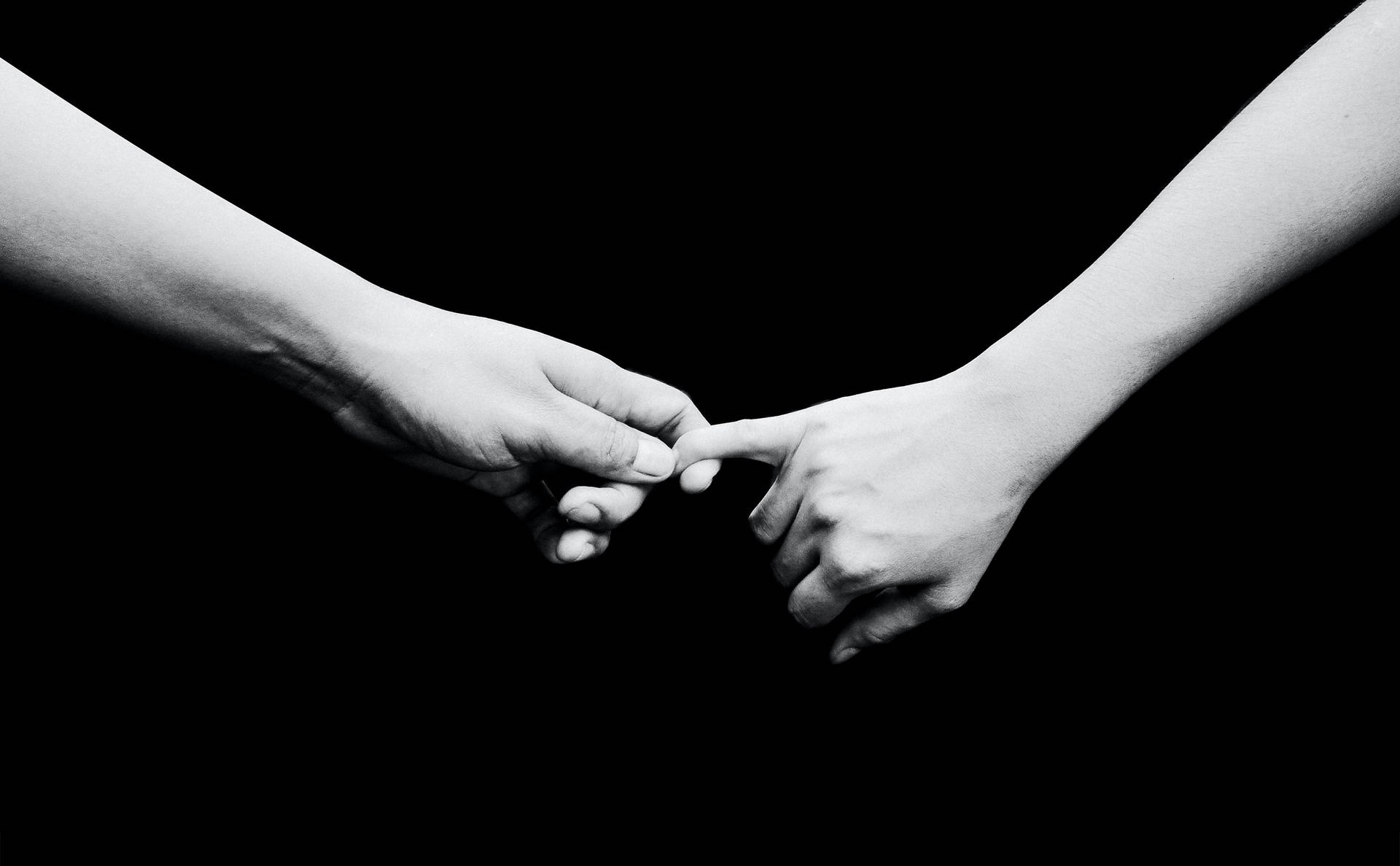 Monochrome Couple Hands
