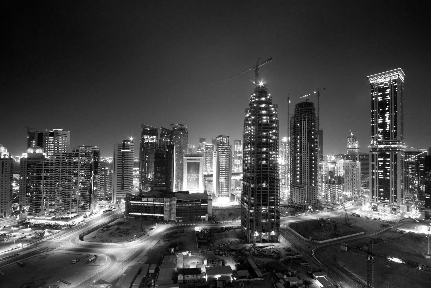 Monochrome Doha City