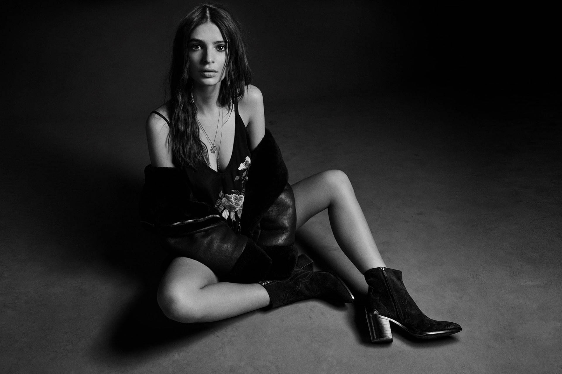 Monochrome Emrata Female Model Full Body