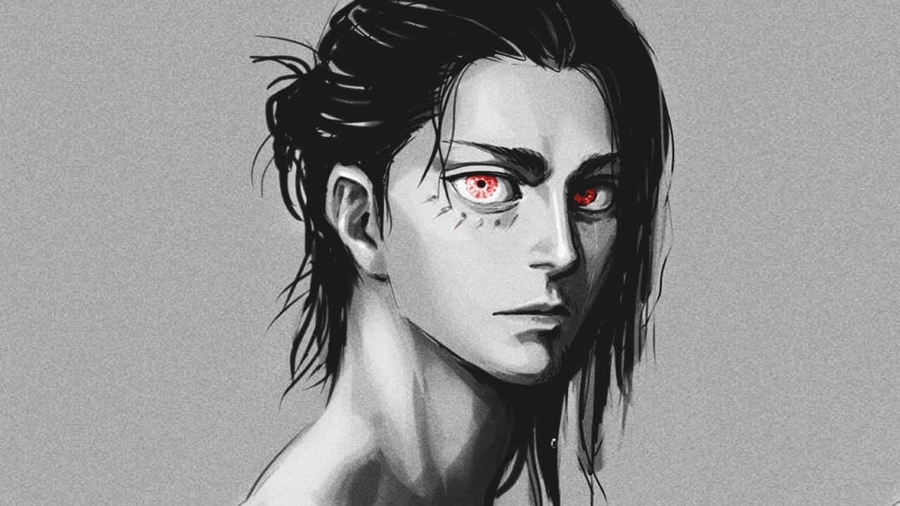 Monochrome Eren Yeager Pfp