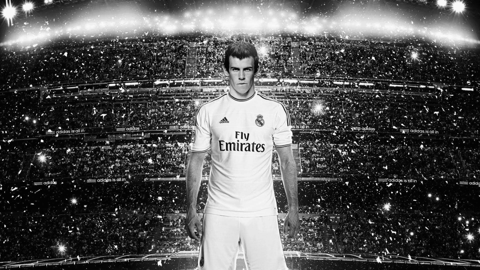 Monochrome Gareth Bale Background