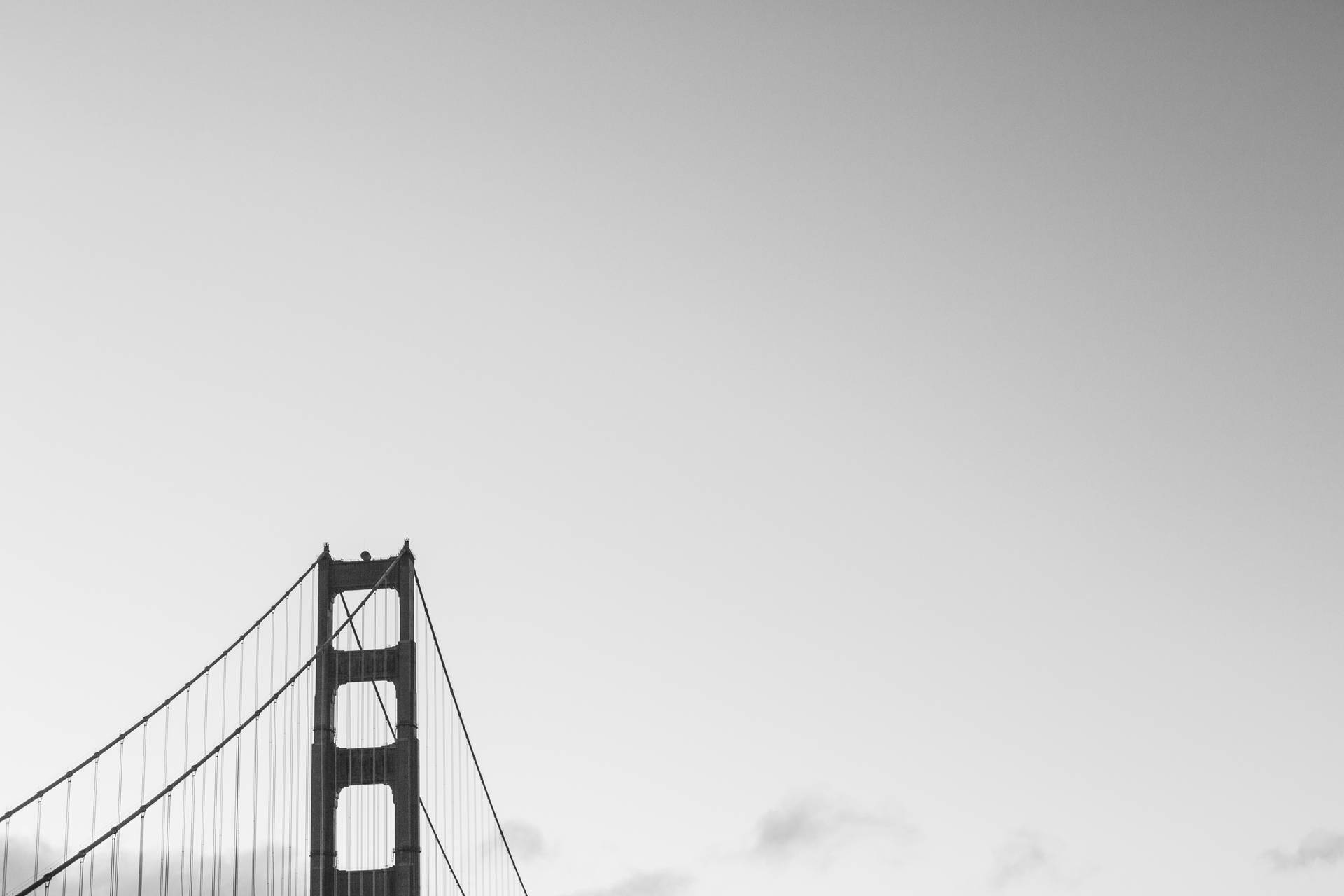 Monochrome Golden Gate Best 4k Background