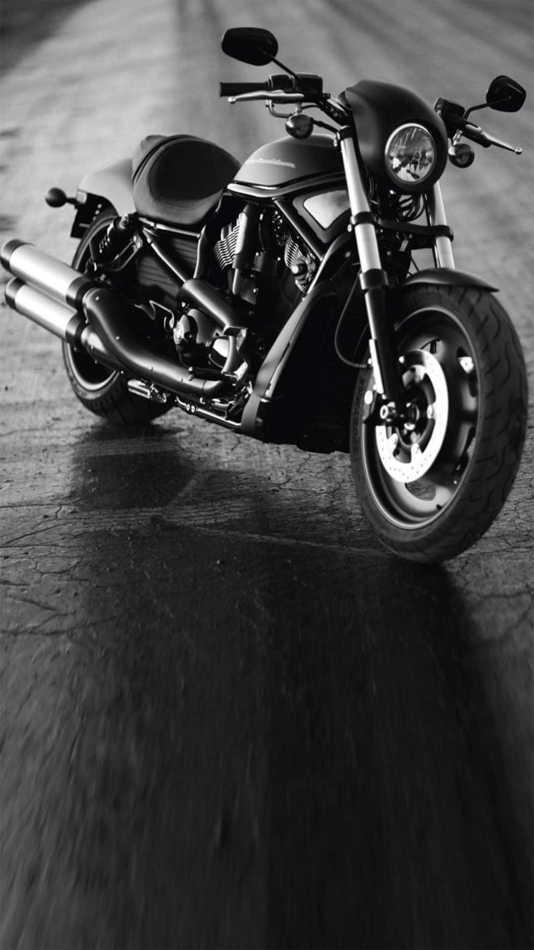 Monochrome Harley Davidson Hd Background