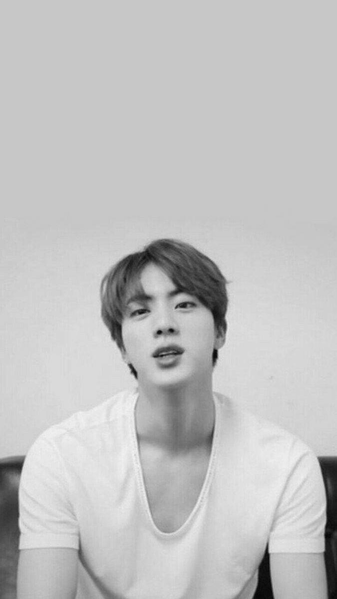 Monochrome Jin Bts Cute Background