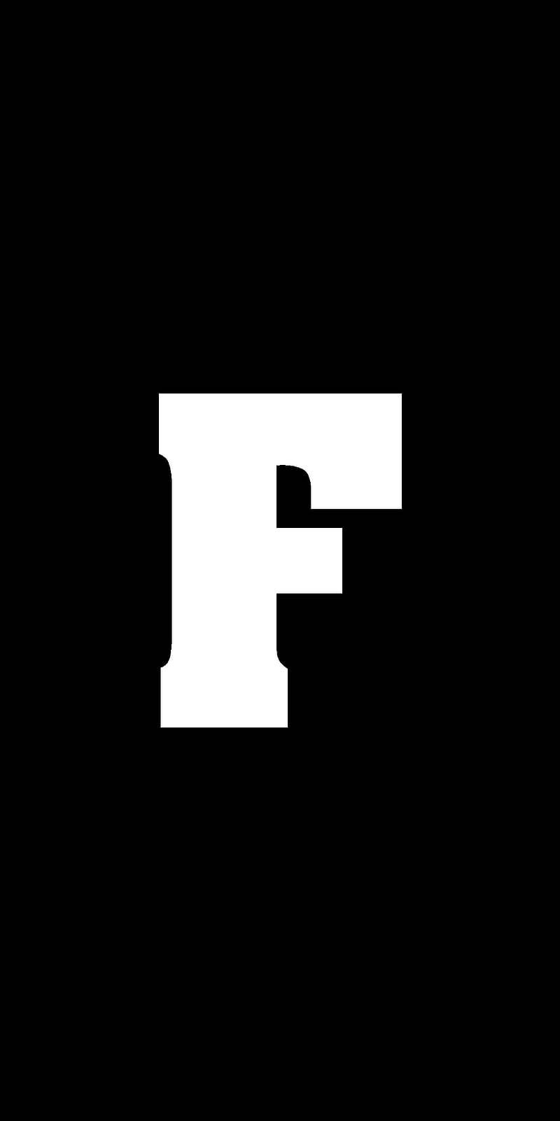 Monochrome Letter F Design Background
