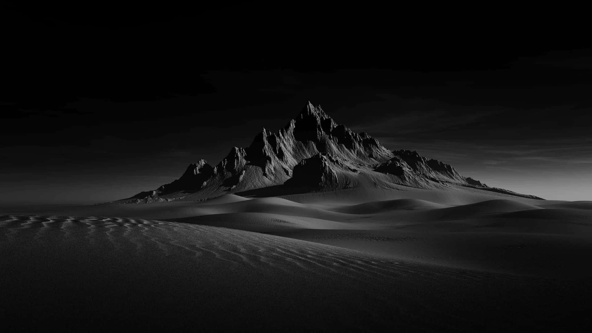 Monochrome Mountain Peak4 K