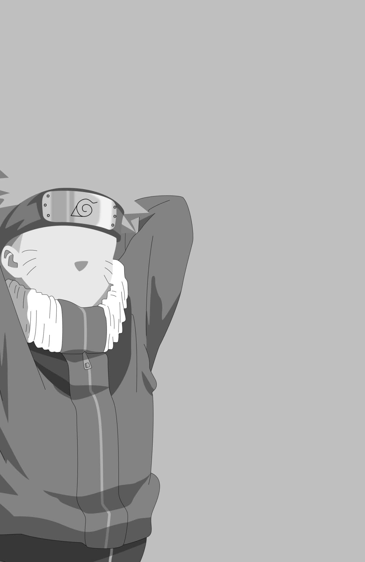 Monochrome_ Naruto_ Shinobi_ Pose Background
