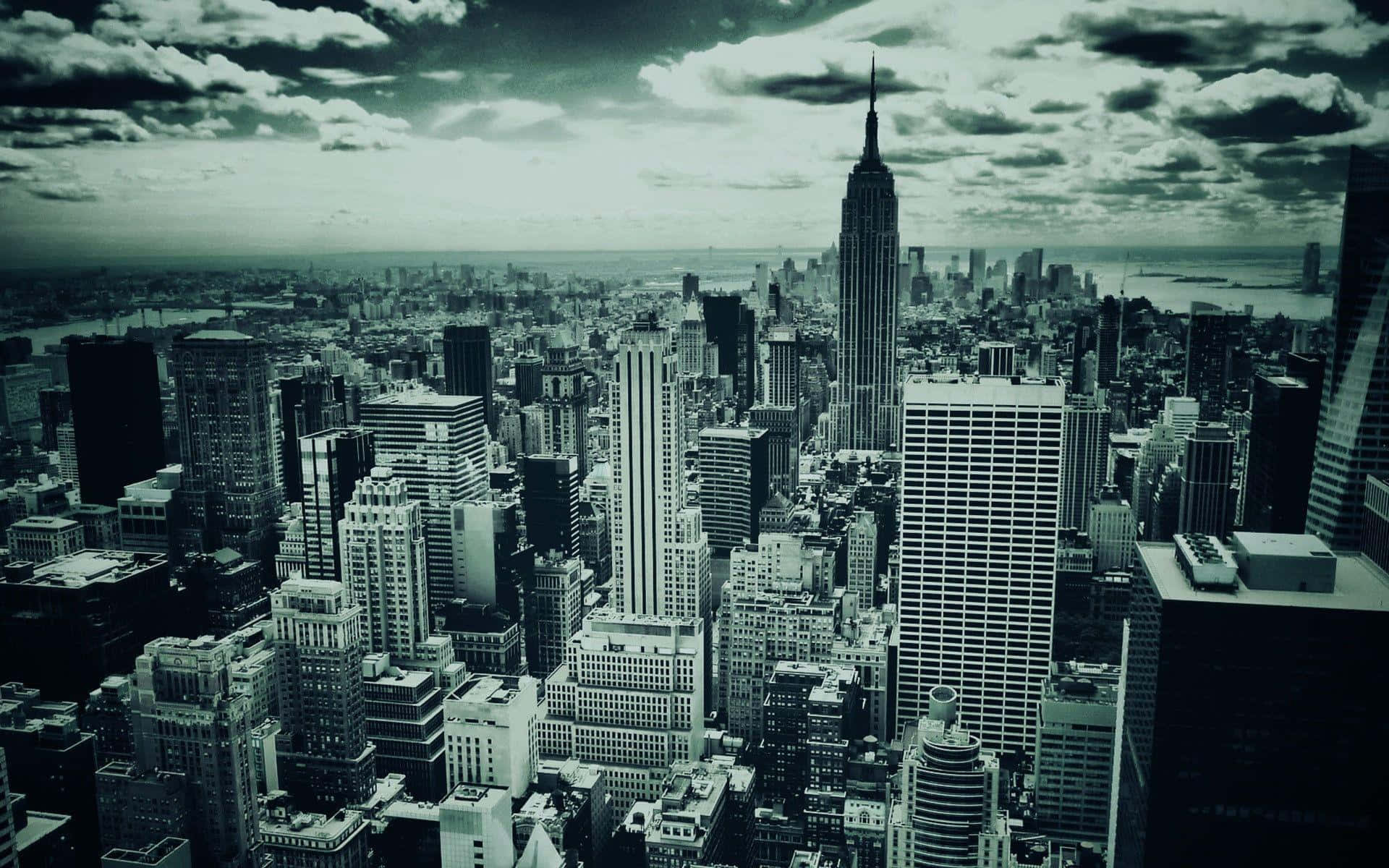 Monochrome New York City Laptop Background