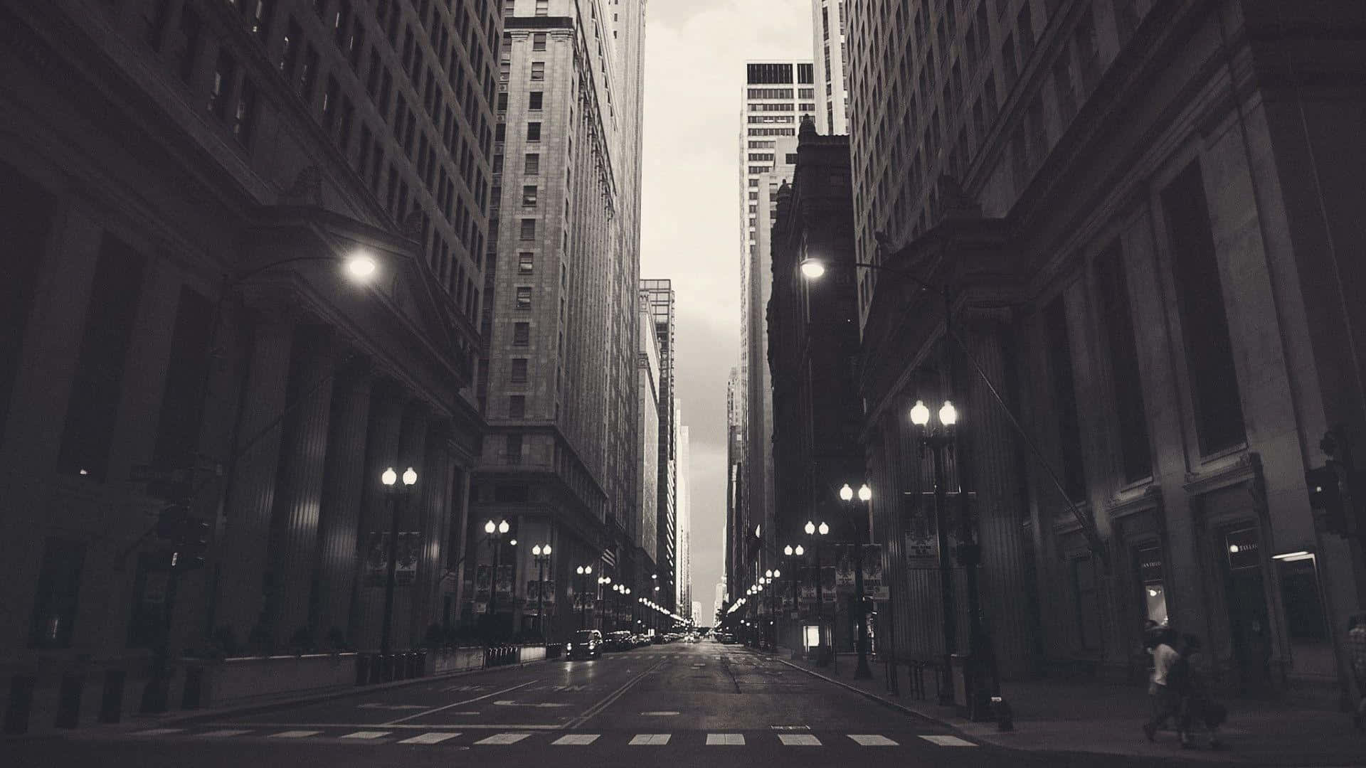 Monochrome New York City Street