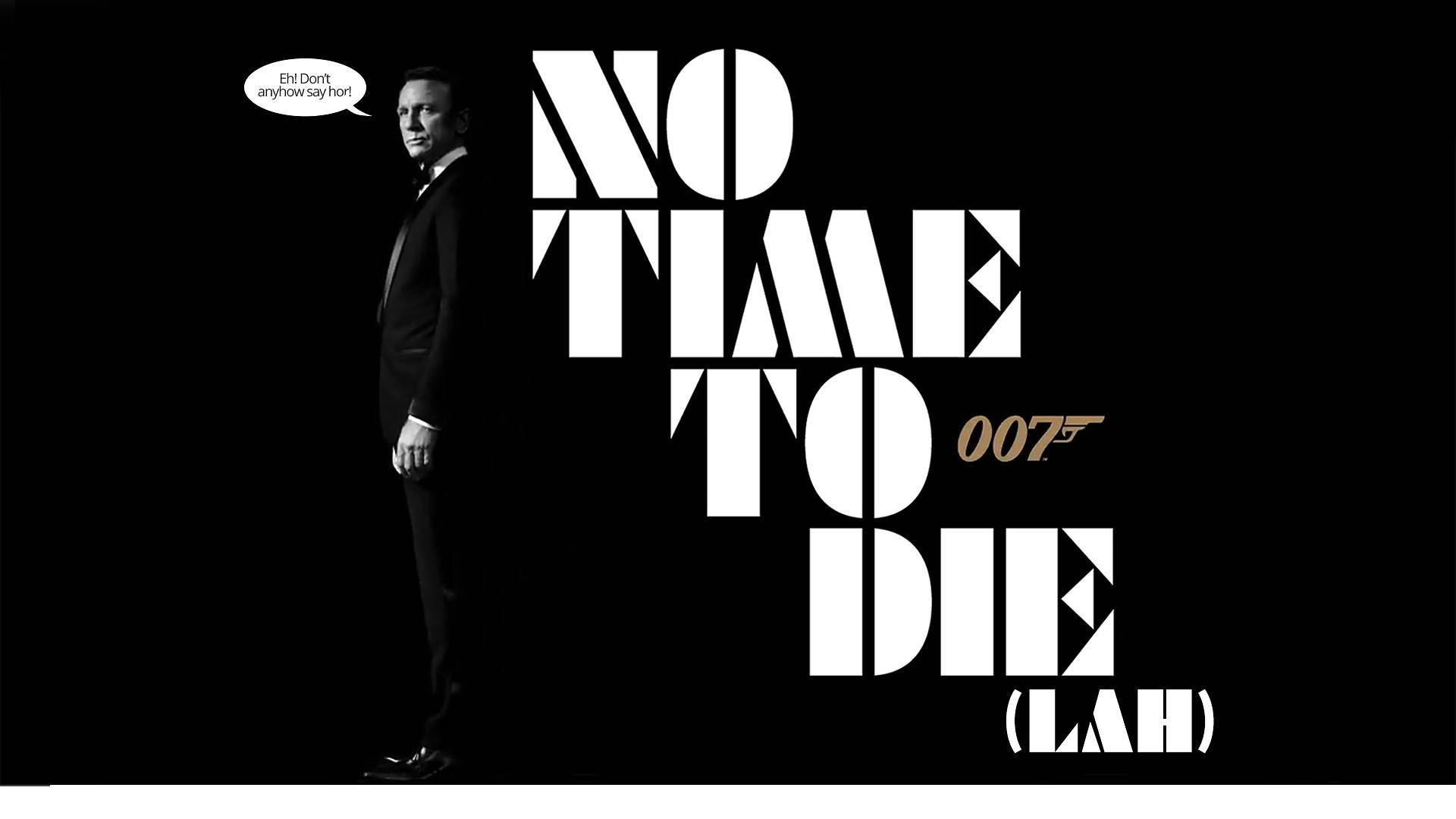 Monochrome No Time To Die James Bond Background