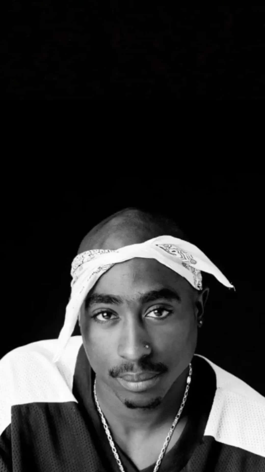 Monochrome Portrait Of Tupac Iphone