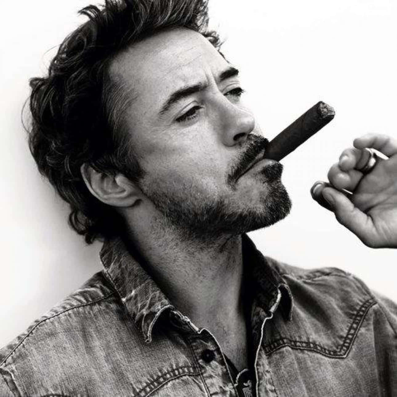 Monochrome Robert Downey White Man