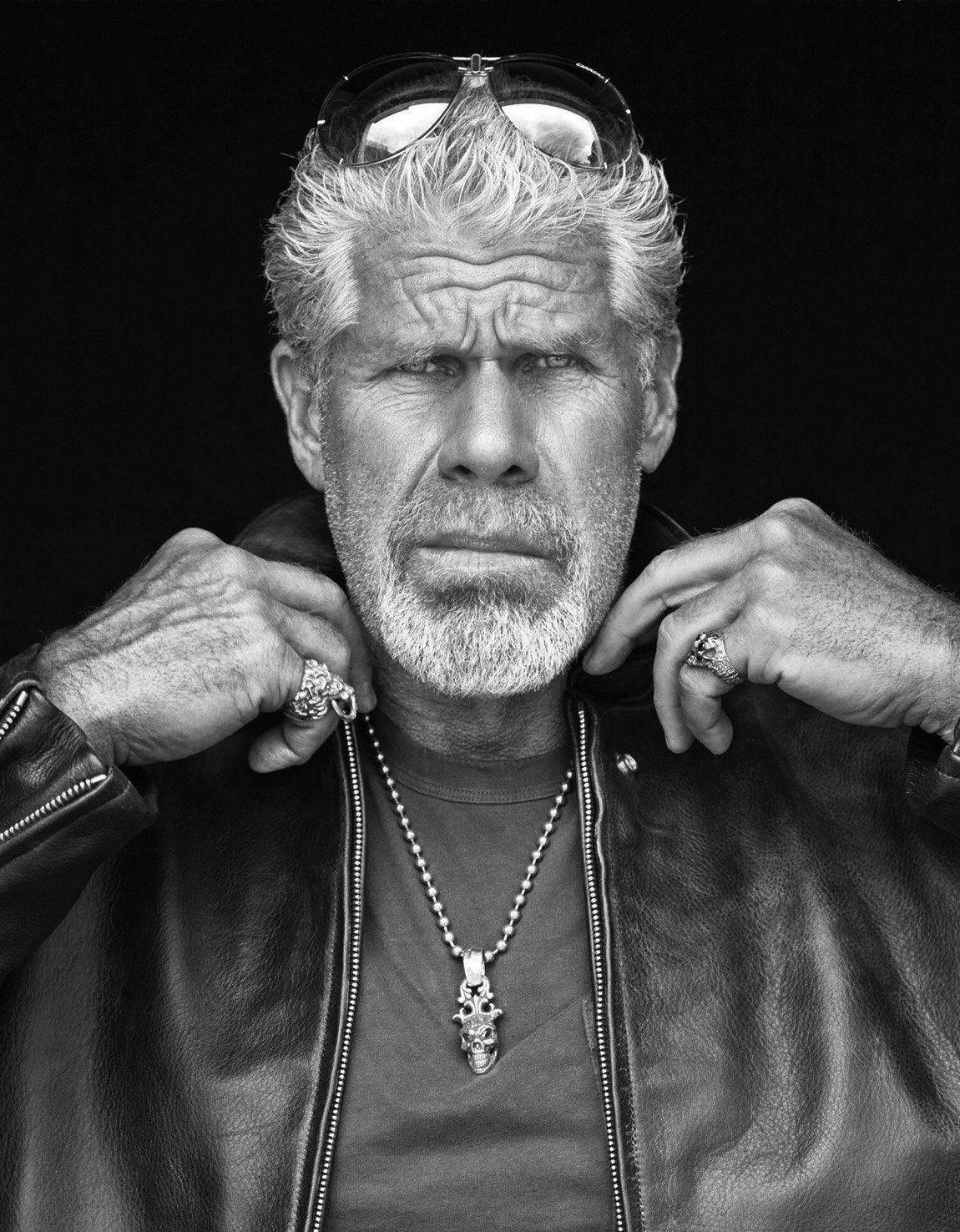 Monochrome Ron Perlman Background