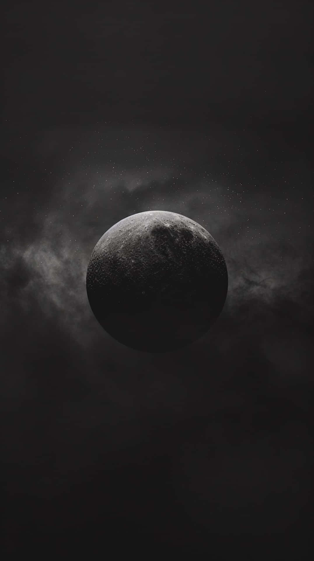 Monochrome Sphere Against Dark Background Background