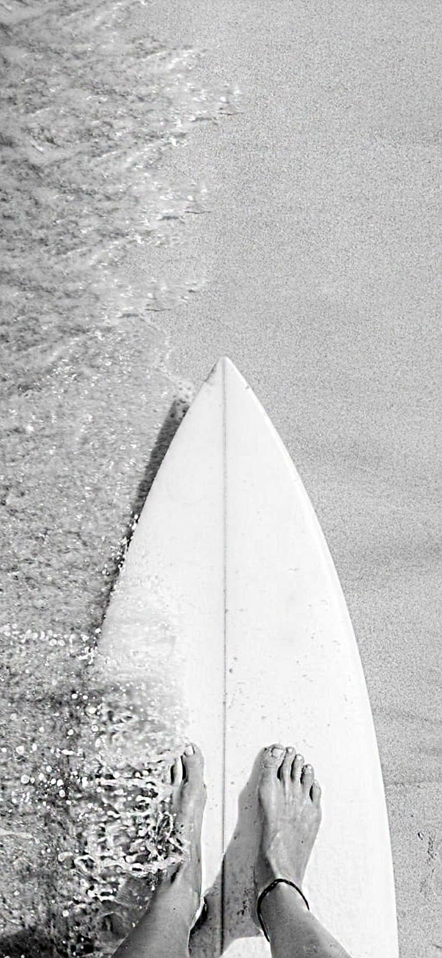 Monochrome Surfboard Background