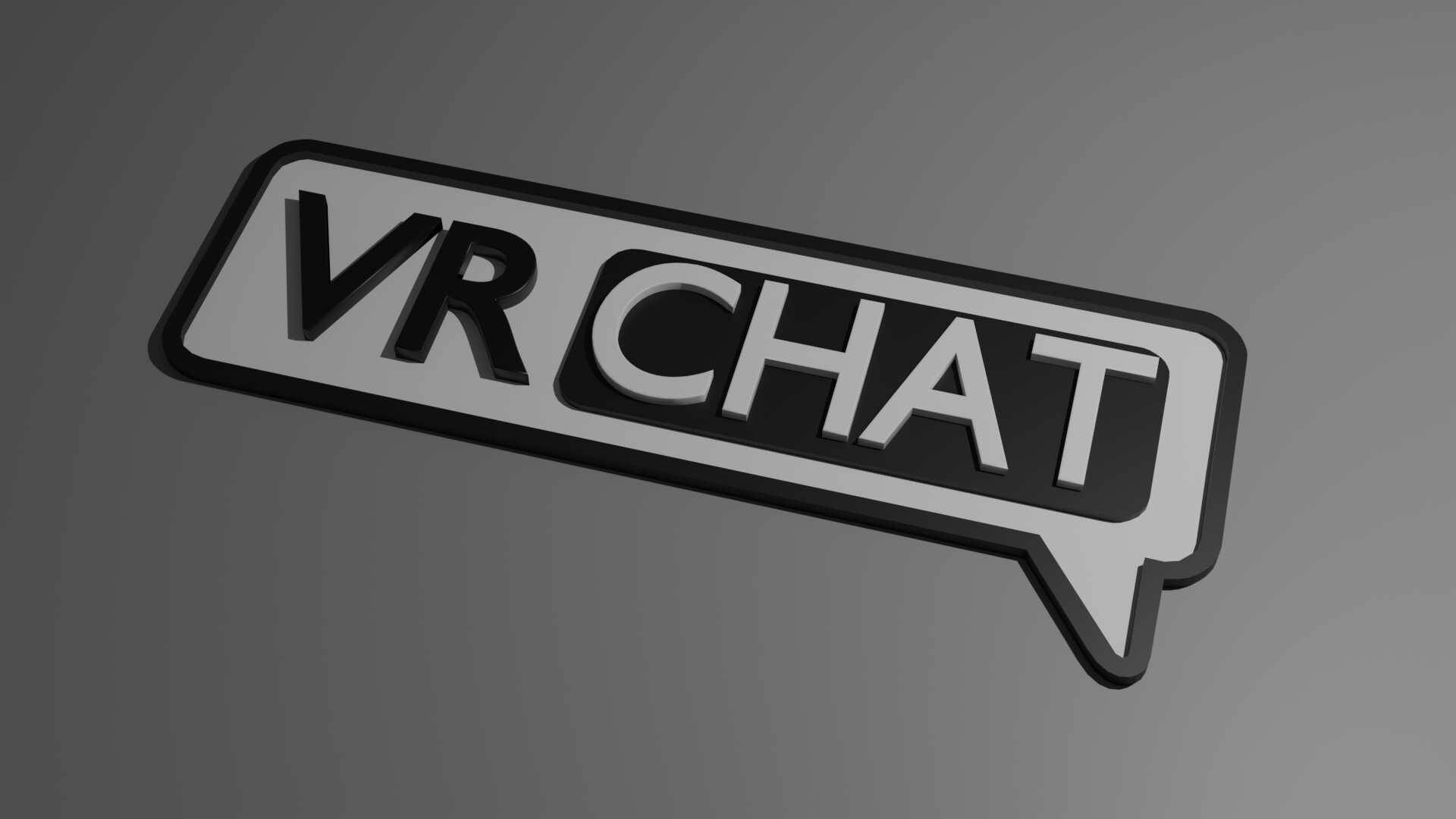 Monochrome Vrchat Logo Background