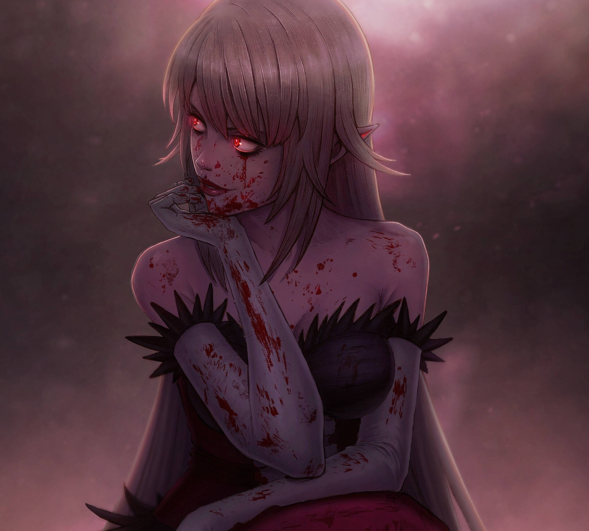 Monogatari Bloody Shinobu Background