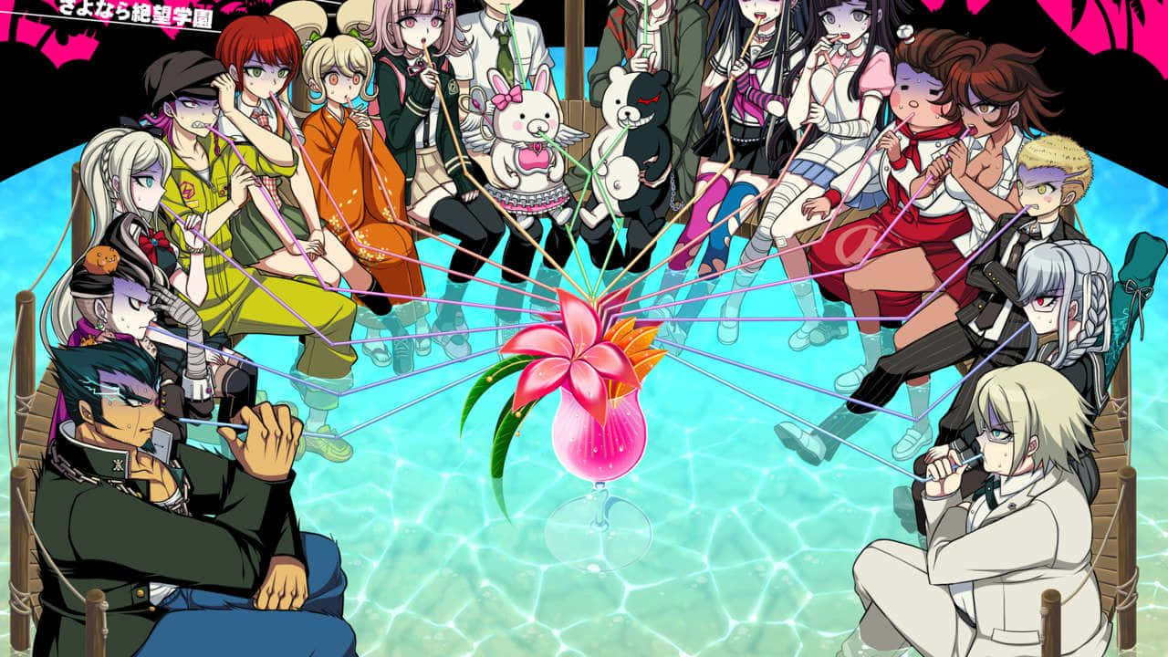 Monokuma Mischief Mayhem In Danganronpa 2 Goodbye Despair Background