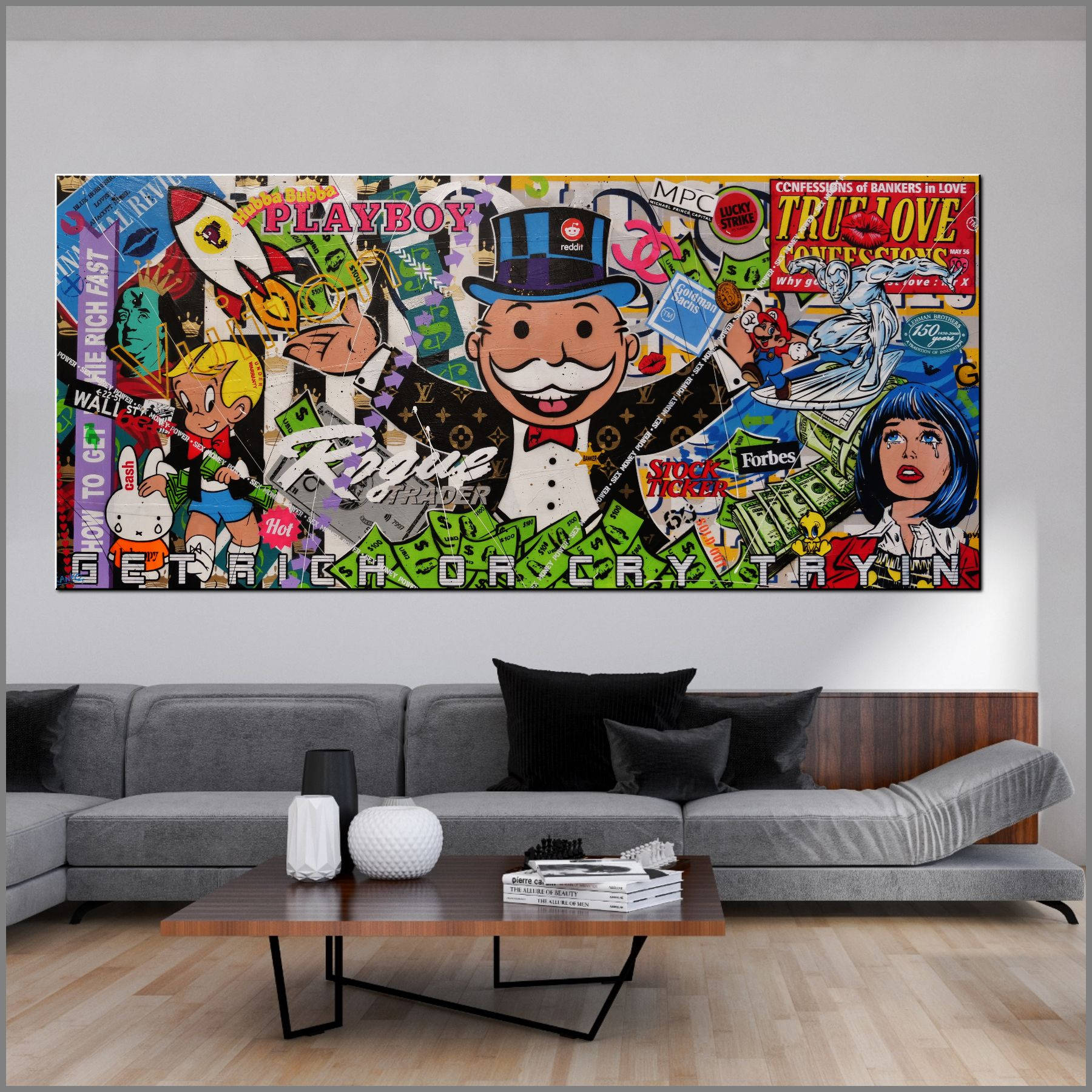 Monopoly Living Room Art Background