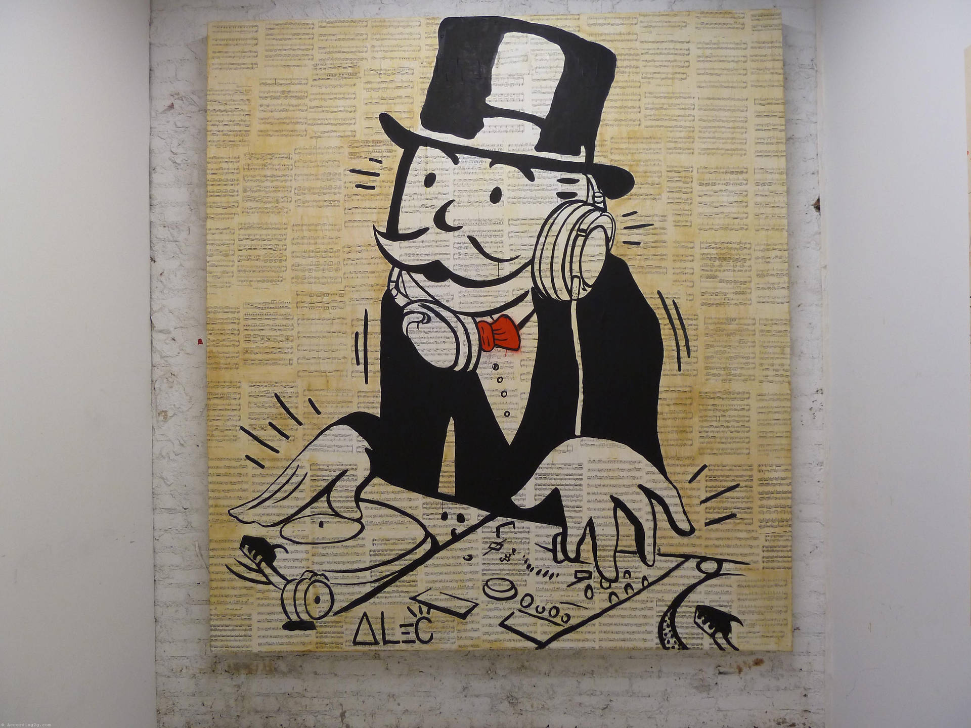 Monopoly Man Textured Art