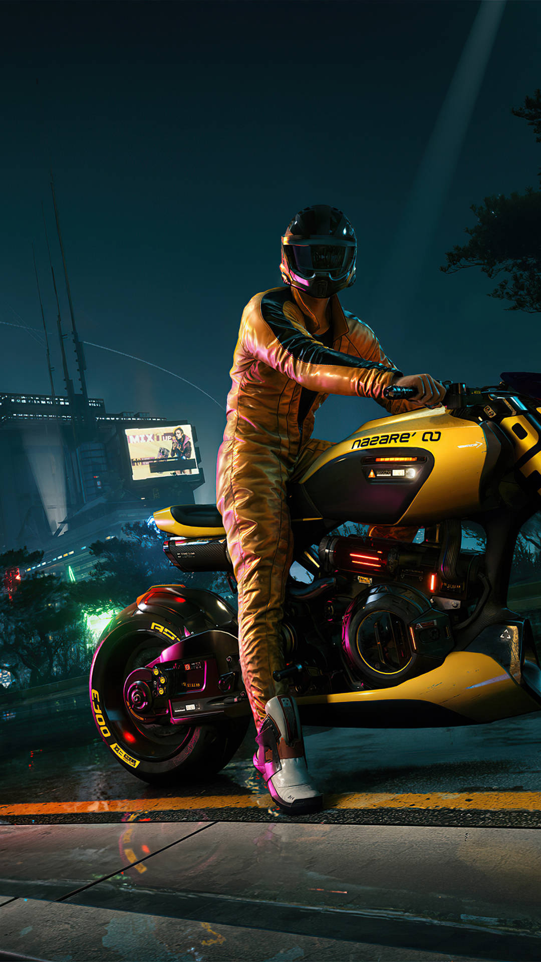 Monster Bike In Cyberpunk 2077 For Android Background