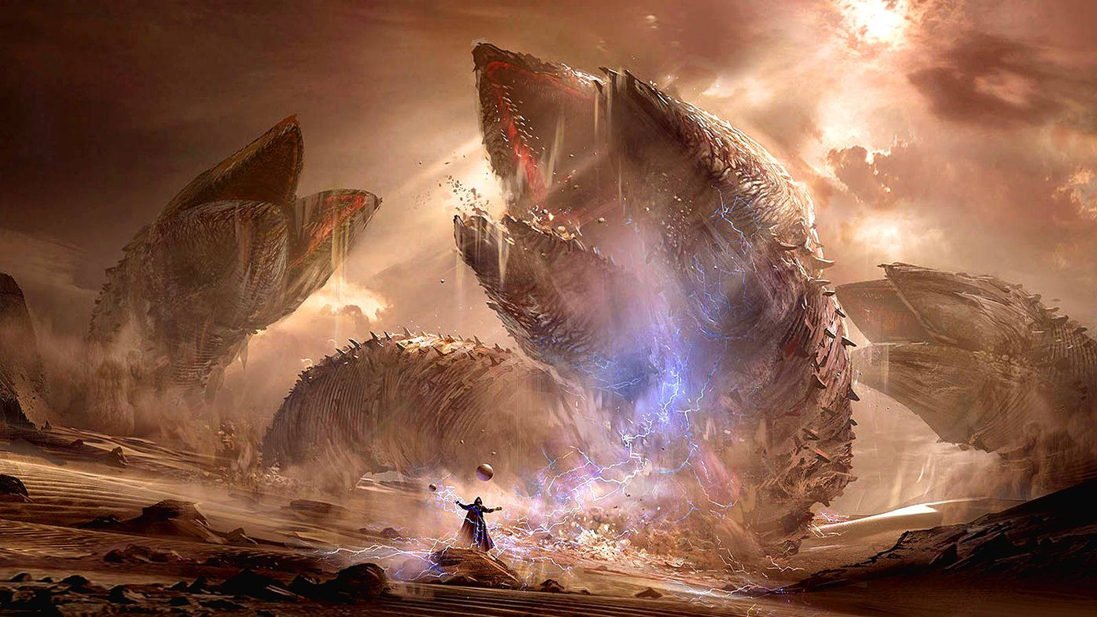 Monster Creature Dune Movie Background