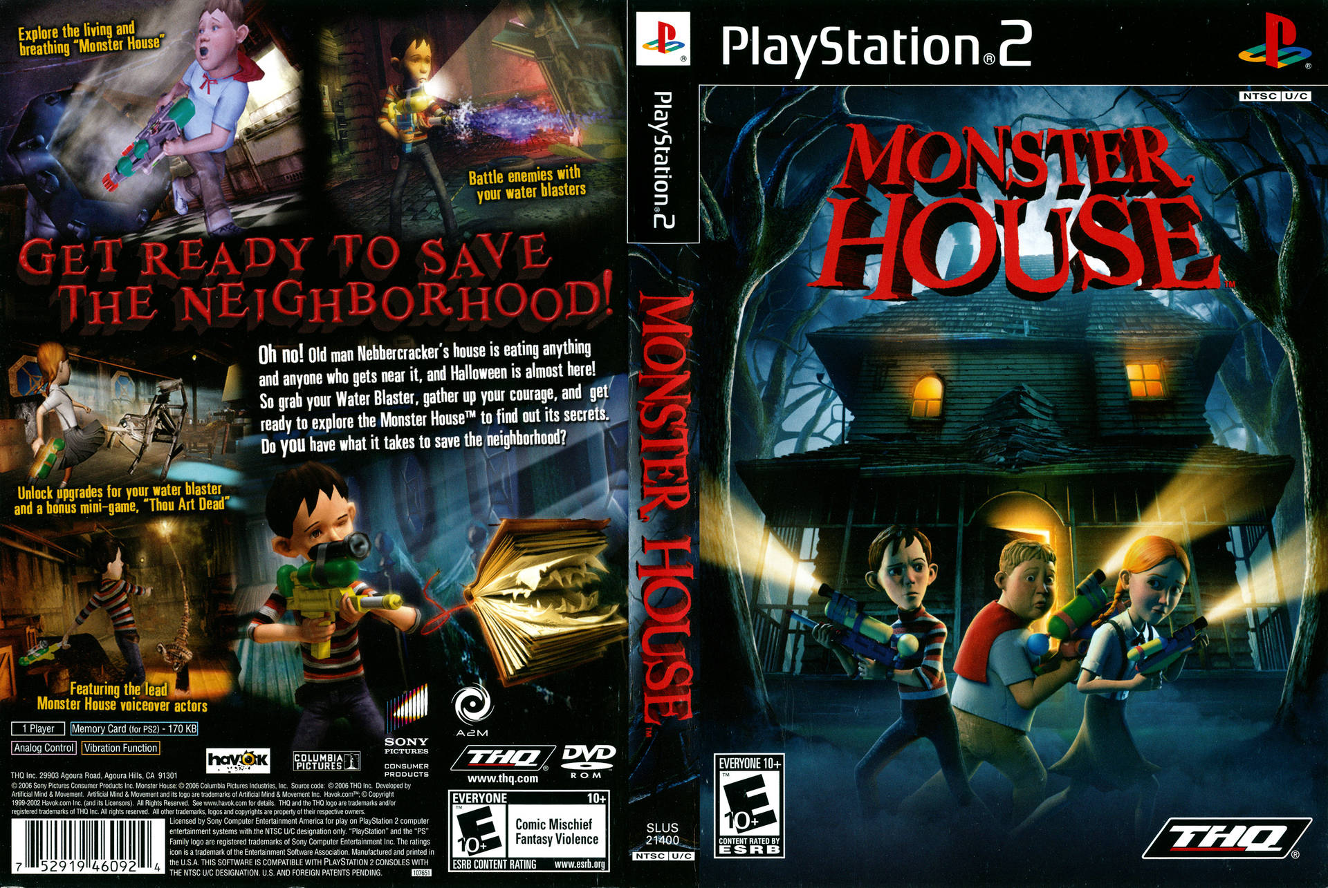 Monster House Movie Official Dvd Poster Background