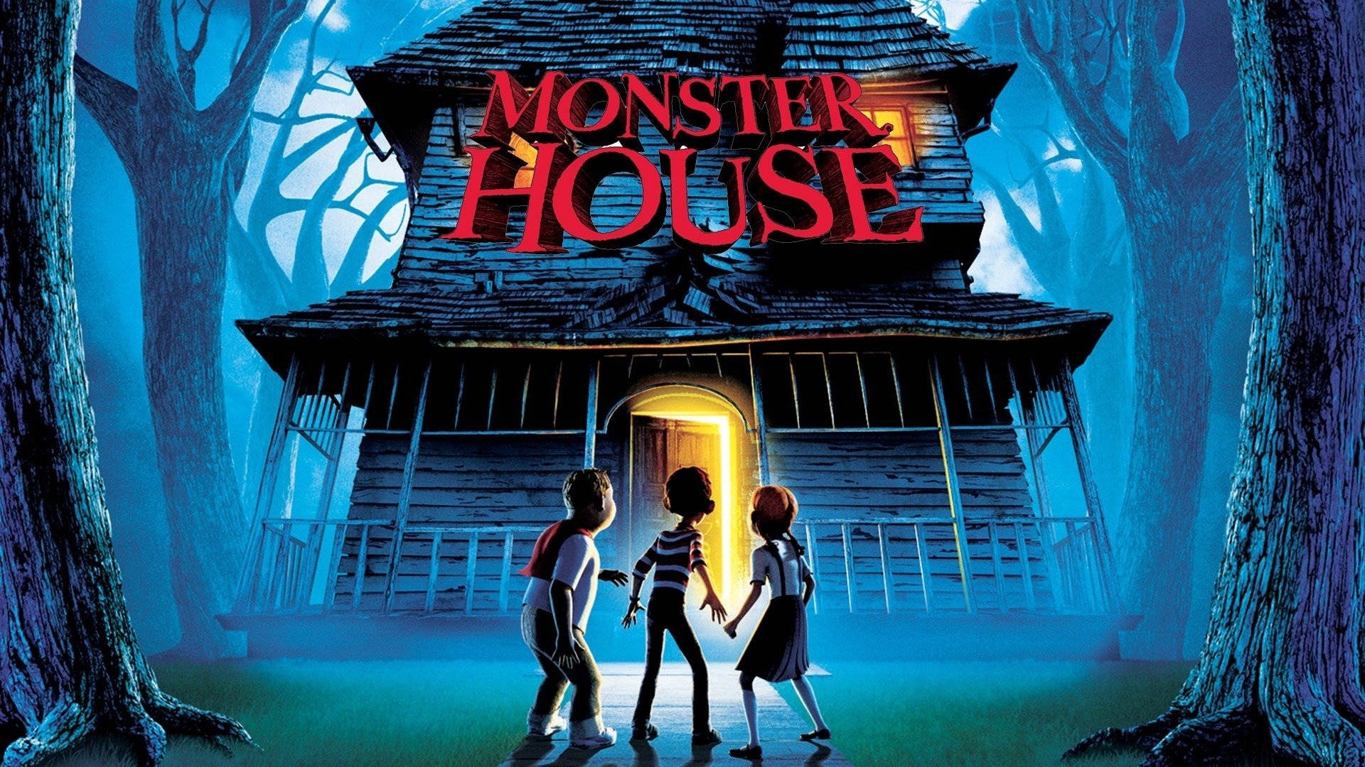 Monster House Poster Door Opening Background