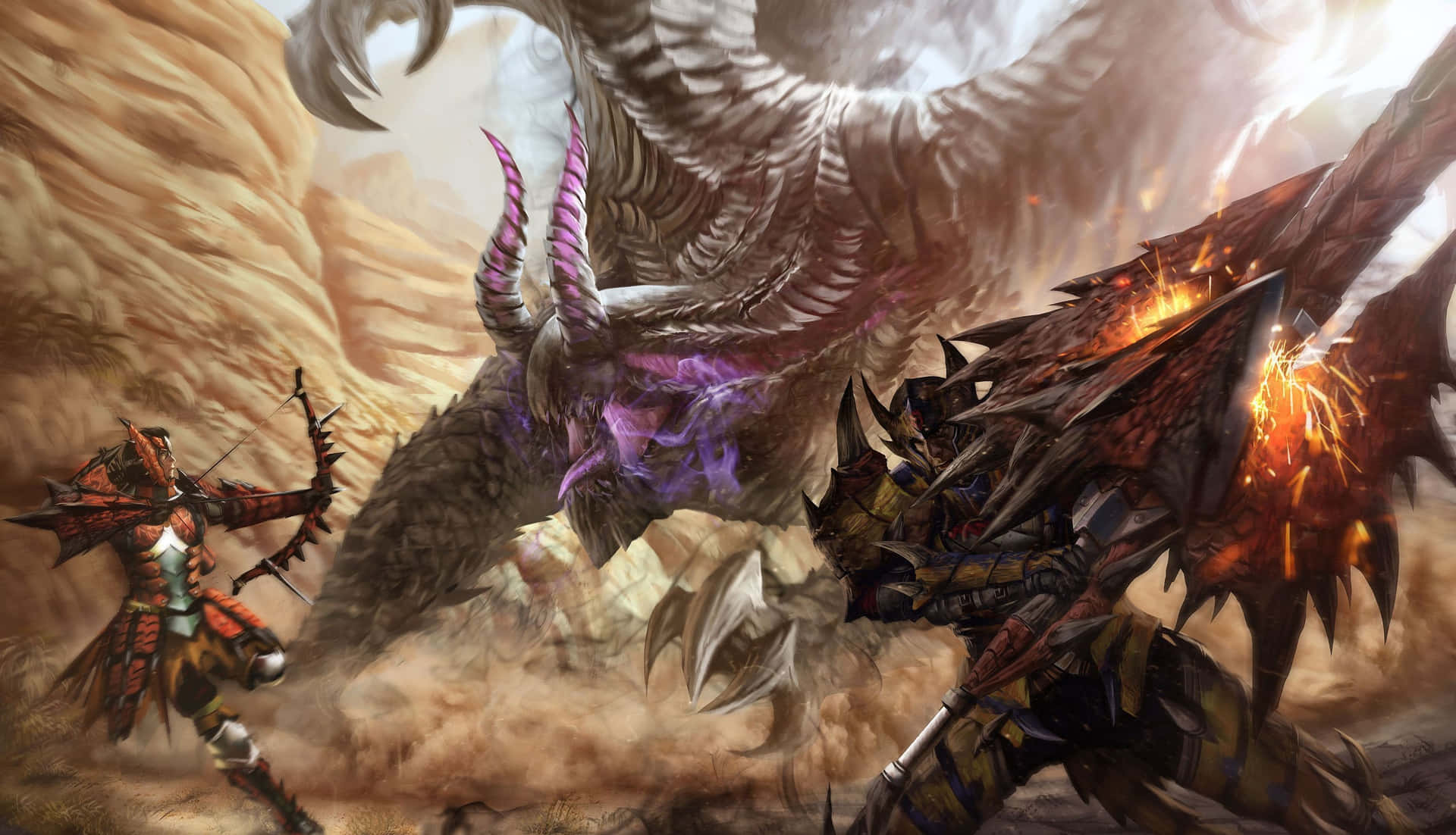Monster Hunter Desktop Screensaver Display Background