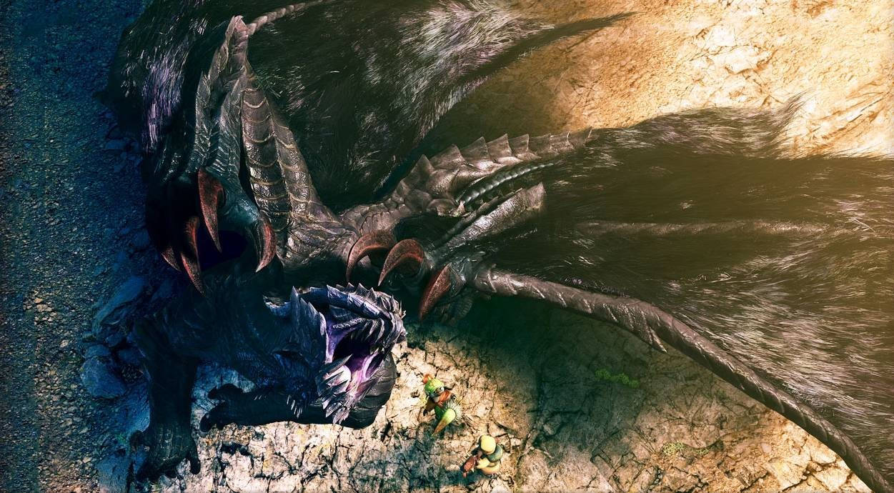 Monster Hunter Flying Elder Dragon Background