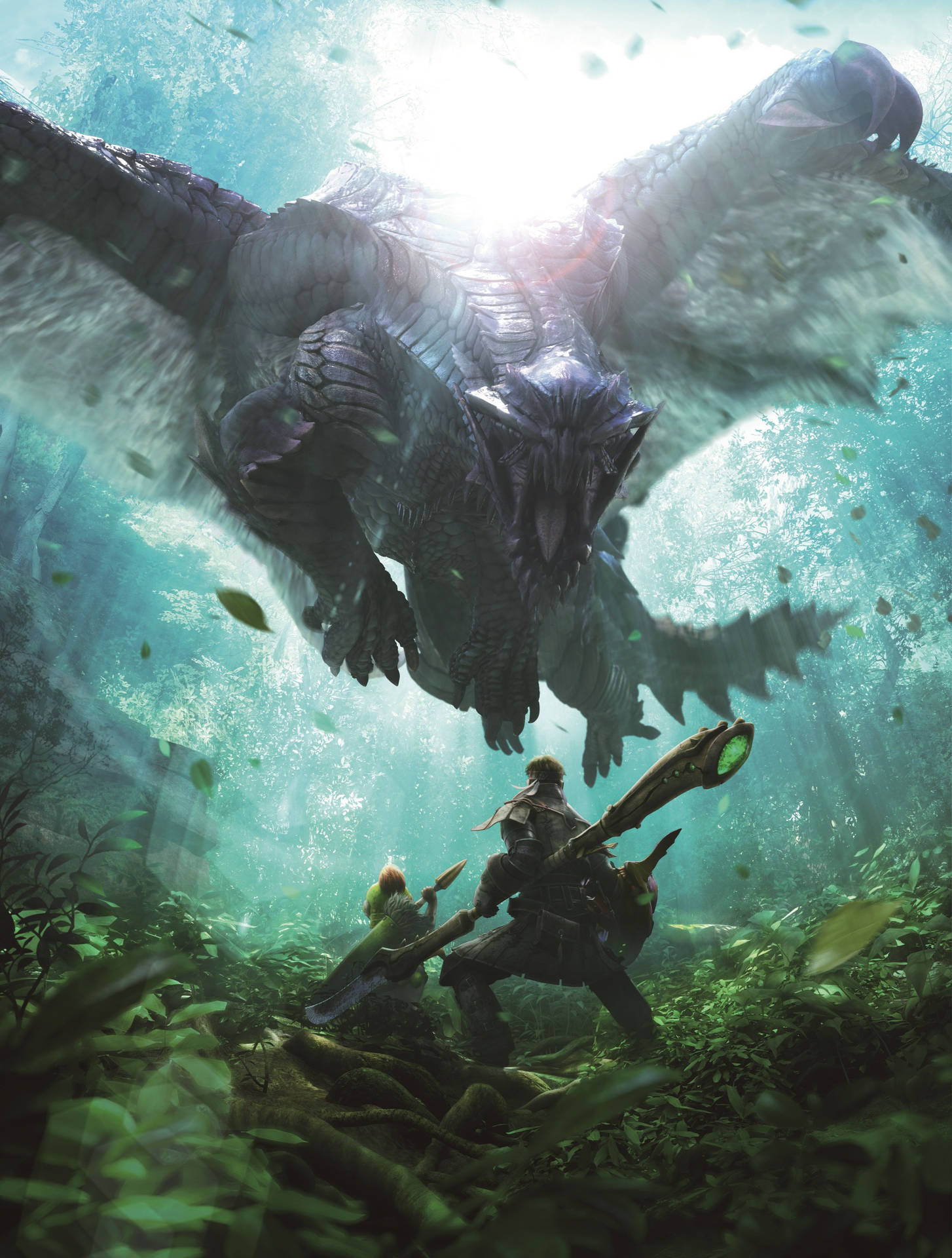 Monster Hunter Iphone Forest Dragon Background