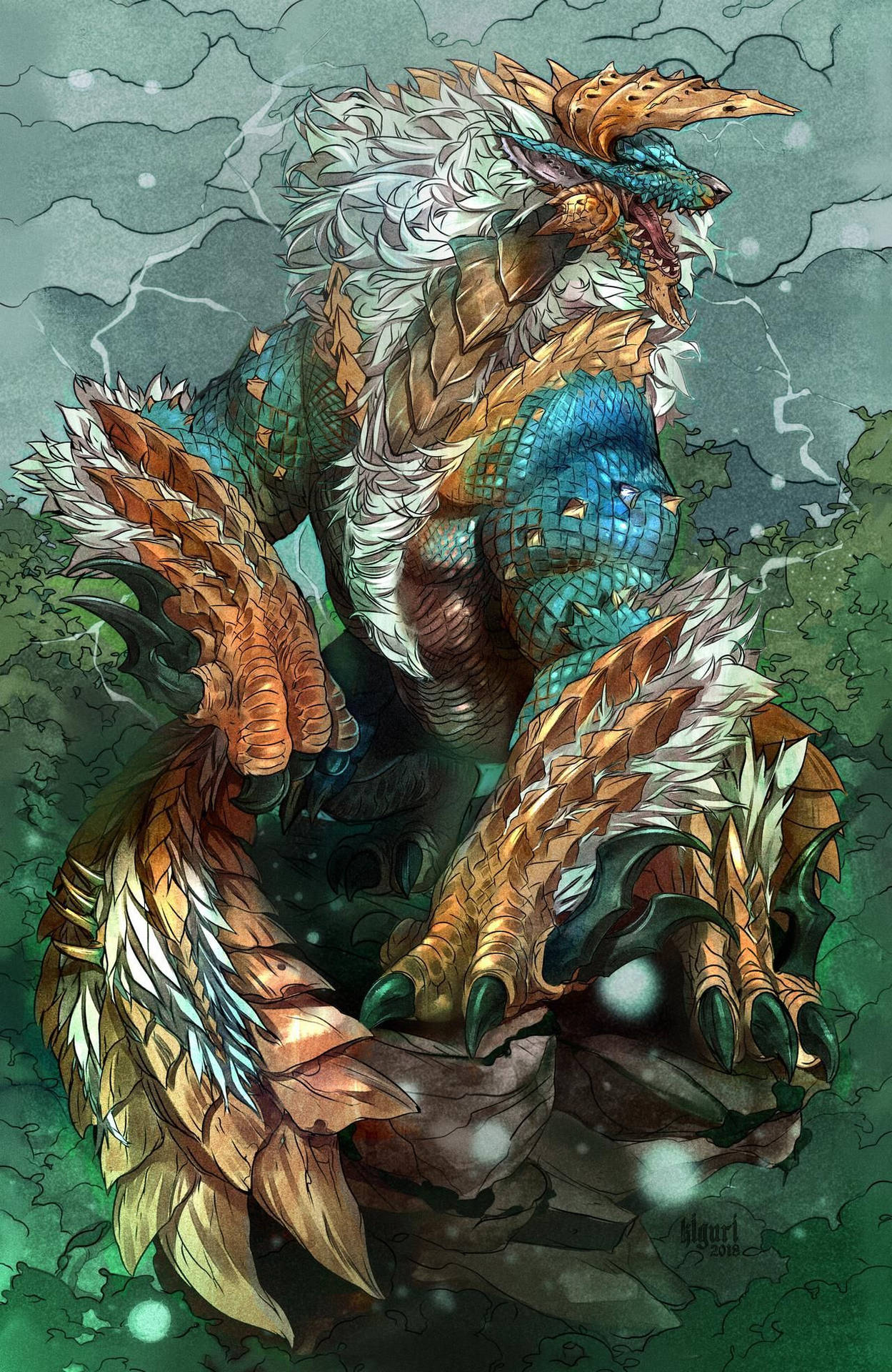 Monster Hunter Iphone Horned Dragon Background